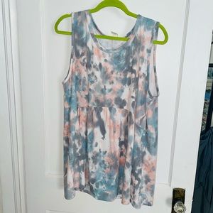 ADORABLE TIE DYE BABYDOLL TANK